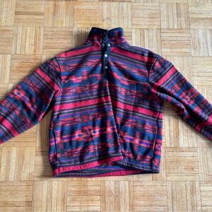 Men's Patterned Sweater - Red Multicolour